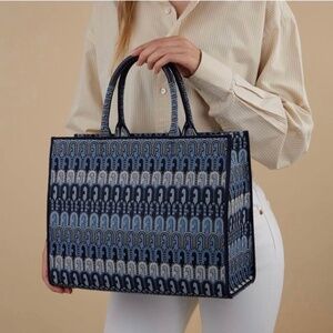 Furla Opportunity Jacquard Logo Tote Bag